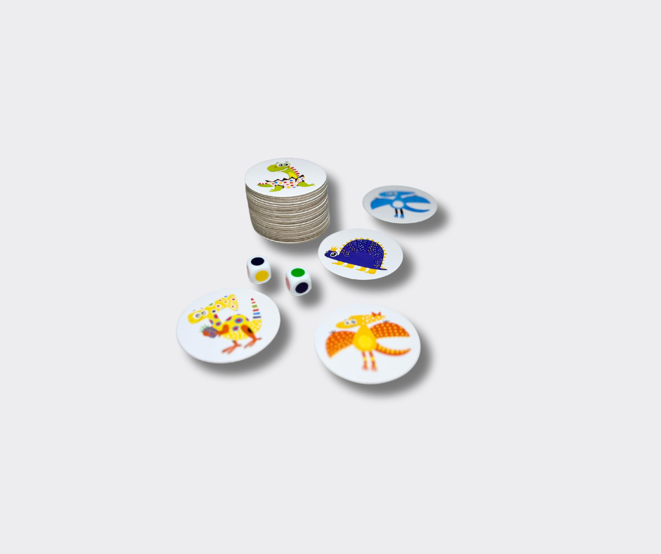 Dodo kortelės - įvairūs dinozaurai ir užduotys