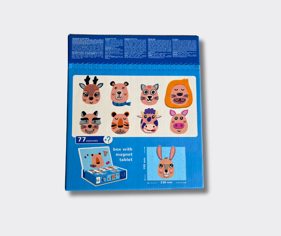 Dodo žaidimas - dėlioti gyvūnų veidelius