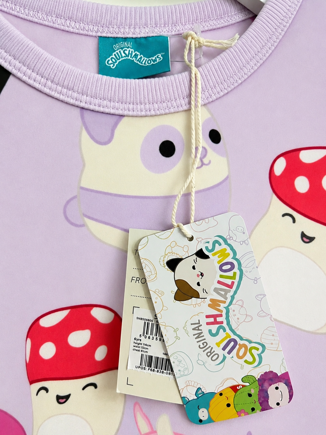 Pižama mergaitėms jauki švelni Squishmallows