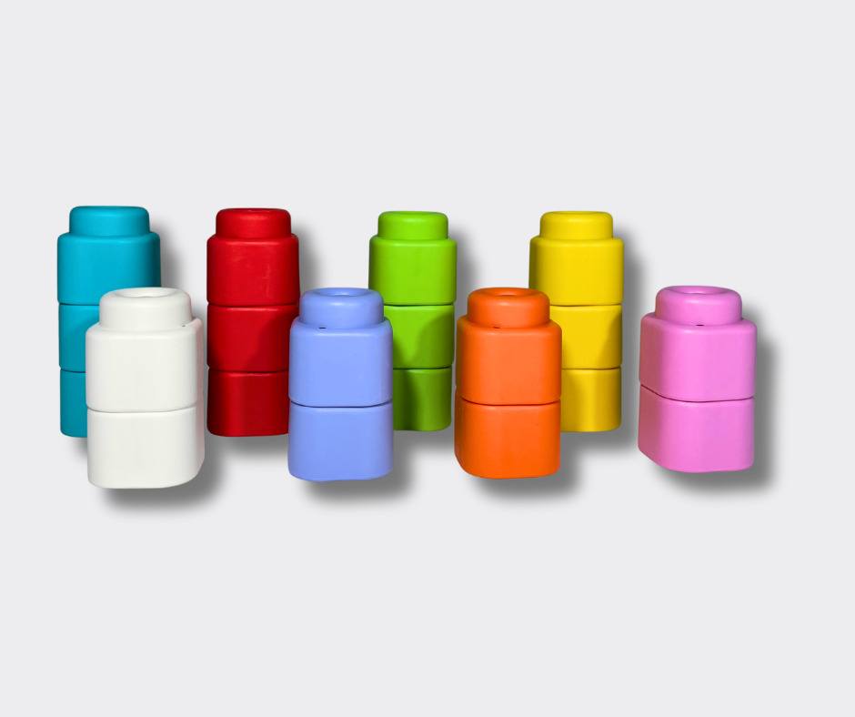 Silikoninių kaladėlių rinkinys - pilnas komplektas