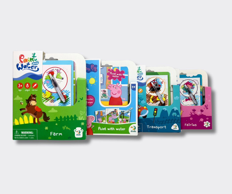 Dodo vandens knygelės - daugkartinės piešimo knygelės