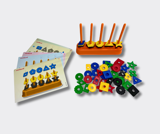 Miniland geometrinių figūrų lavinamasis žaidimas vaikams